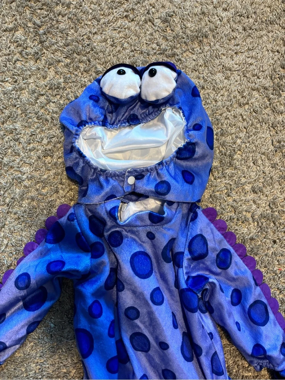 Octopus Kids Costume with Polka Dot Hood